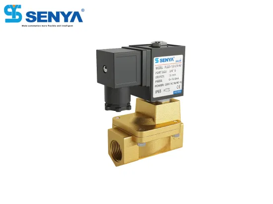 Senya neumática 1/4 pulgadas NPT 12V/24V/110V/220V válvula solenoide eléctrica de latón PU225